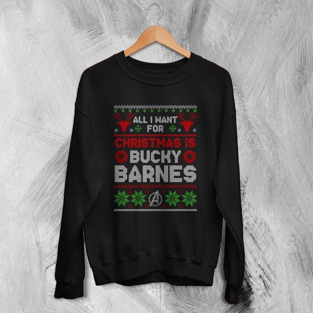 The Avengers Ugly Christmas Sweatshirt Bucky Barnes Sweater Gift For Christmas17